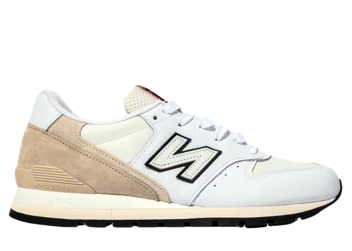 New balance 996 white leather best sale